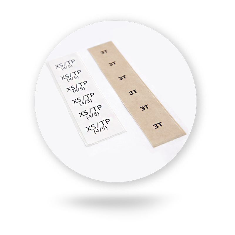 Size strips - Clothing Labels - IBC Labels